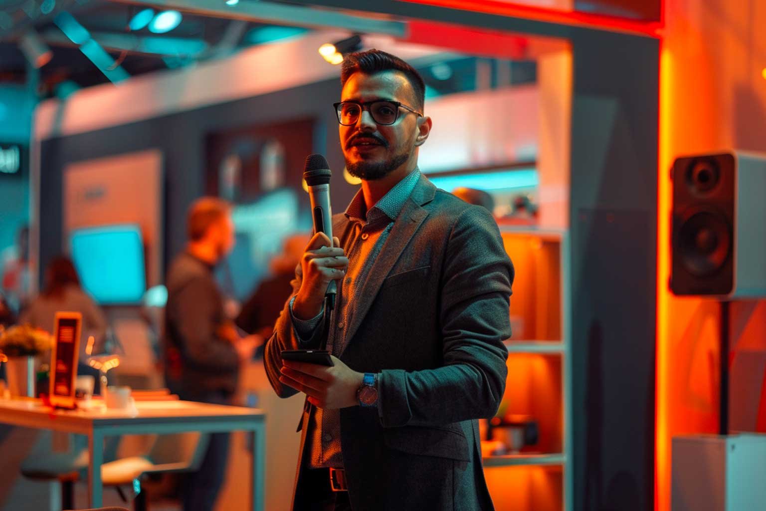 Sonorisation d'un stand de salon professionnel